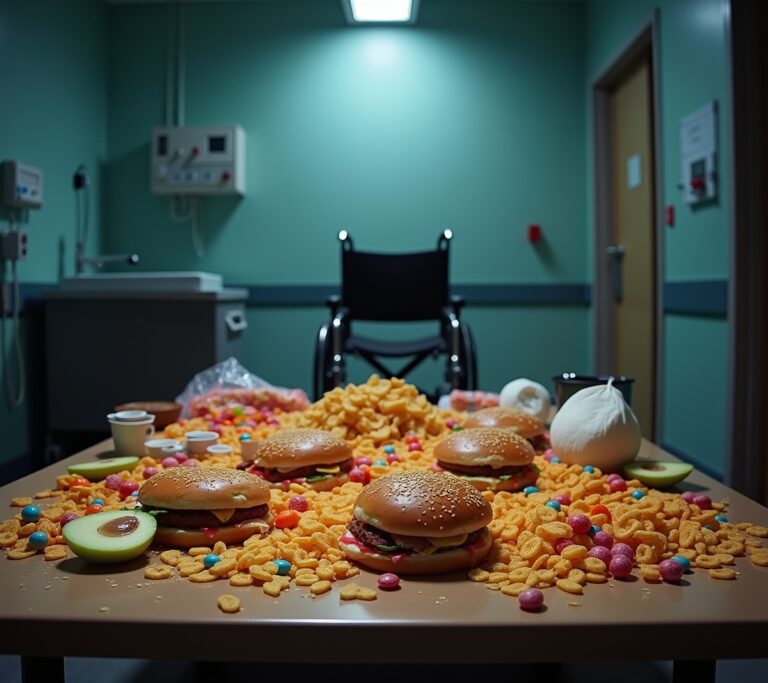 Fast food vs whole food comparison shot