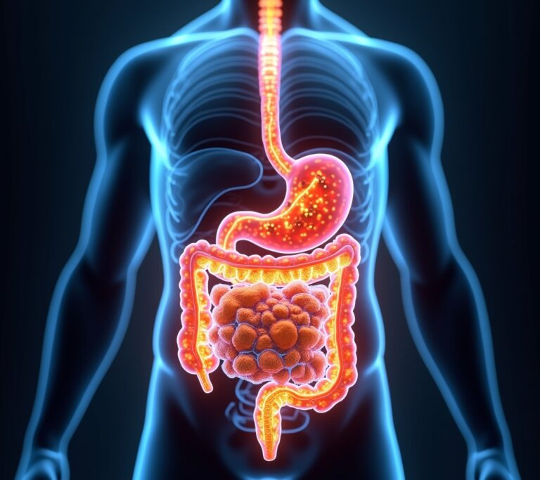 Illustration of gut-brain connection
