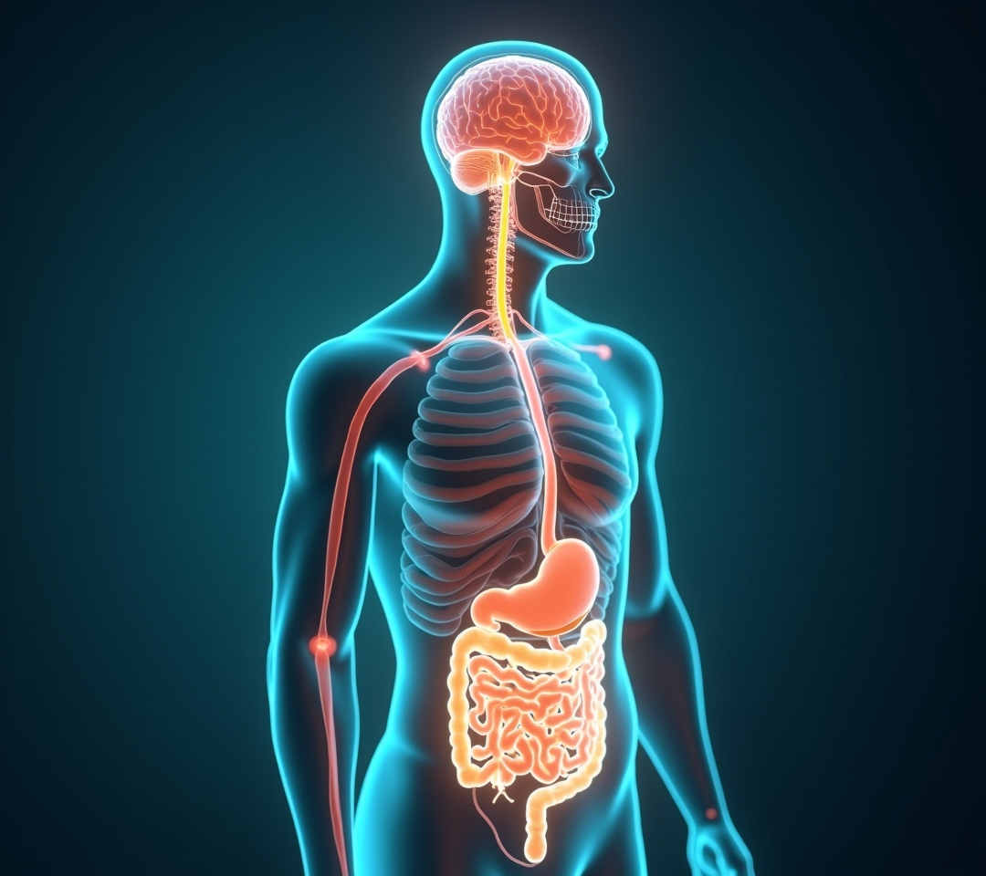 Vagus nerve pathway anatomical diagram