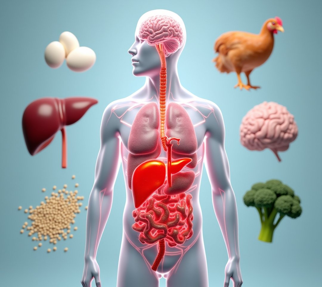 Eggs and liver as top choline sources